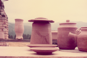 "Japanese Lantern" greenware [click for larger (510 kB) image]